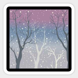 Winter Trees Sticker